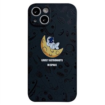 Voor iPhone 14 Space Astronaut Pattern TPU Phone Case Precieze uitsparing Anti- Scratch achterkant