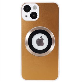 AG matte magnetische hoes voor iPhone 14, logo bekijken aluminium Ring zachte TPU telefoonhoes