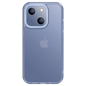 X-LEVEL matte telefoonhoes voor iPhone 14, TPU+PC Airbag Anti-drop Cover met metalen lensframe