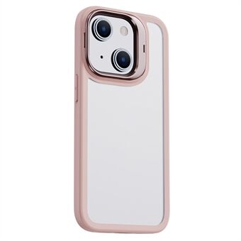 X-Level voor iPhone 14 Matte Case Camera Lens Frame Standaard PC + TPU Telefoon Cover