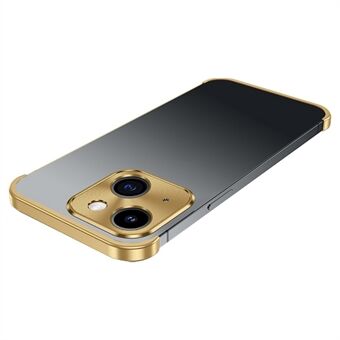 Voor iPhone 14 Aluminium glazen lensbeschermer Frameloze bumper mobiele telefoonhoes