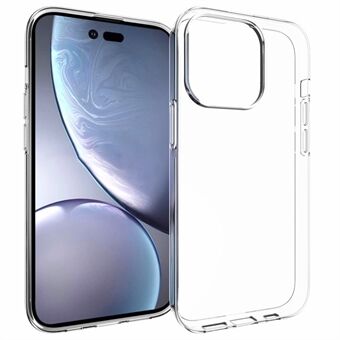 Voor iPhone 14 Pro 6,1 inch Licht Dun Duurzaam Binnenwatermerk-vrij Clear TPU Phone Case Soft Back Protector: