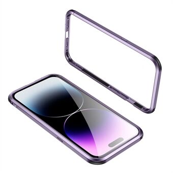 Le-Lock Series Anti-Drop Bumper Case voor iPhone 14 Pro Metal Slim Frame Case Shockproof No-Back beschermhoes