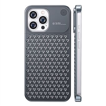 Randloos aluminium telefoonhoesje voor iPhone 14 Pro Metalen anti- Scratch warmteafvoer telefoonhoesje