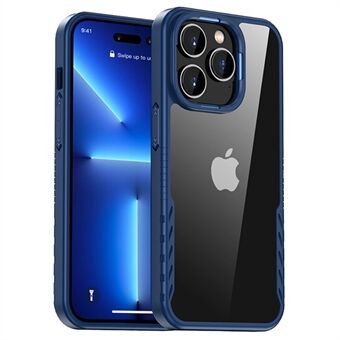 IPAKY Voor iPhone 14 Pro 6.1 inch Ultra Slim Phone Case Scratch TPU + PC Mobiele Telefoon Beschermende Achterkant Ondersteuning Draadloos opladen