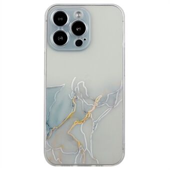 Embossing Marble Pattern Case voor iPhone 14 Pro 6,1 inch, valbestendig anti- Scratch TPU lichtgewicht telefoonhoes