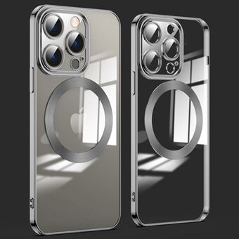 Ultradunne telefoonhoes voor iPhone 14 Pro 6.1 inch magnetisch opladen Anti-val telefoon achterkant met lensfilm