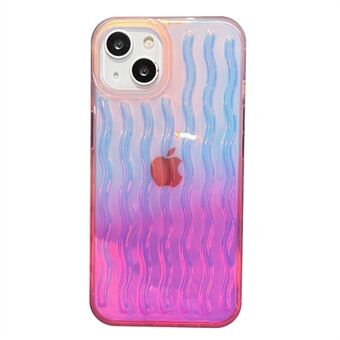 Voor iPhone 14 Pro 6.1 inch Smartphone Cover Wave Textuur PC + TPU Anti- Scratch Telefoon Cover: