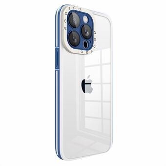 Voor iPhone 14 Pro 6.1 inch schokbestendig hoesje Anti-drop PC + TPU-telefoonbeschermer met glazen lensafdekking: