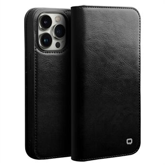 QIALINO Voor iPhone 14 Pro 6.1 inch Volledige Bescherming Telefoon Case Flip Wallet Cover Stand Schokbestendig Lederen Telefoon Shell Kaarthouder