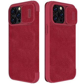 NILLKIN Qin Pro Serie voor iPhone 14 Pro Ultra Slim Phone Case Kaarthouder Schokbestendig Telefoon Shell met schuiflens Bescherming Cover