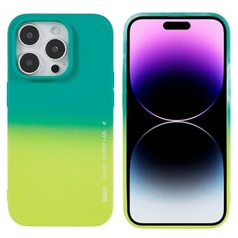X-LEVEL Rainbow Series tweekleurige telefoonhoes voor iPhone 14 Pro schokbestendige slanke hoes Scratch rubberen zachte TPU telefoonbeschermer