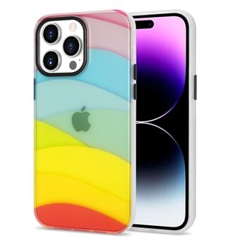 Voor iPhone 14 Pro IML Unfading Kleurrijk Patroon PC + TPU Cover Anti-drop Beschermende Telefoon Cover Shell