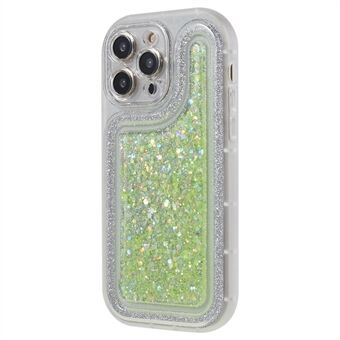 Voor iPhone 14 Pro Glitter Sparkle Epoxy telefoonhoes TPU beschermende Scratch hoes