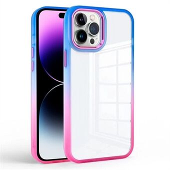 Voor iPhone 14 Pro Clear Back Phone Cover TPU + PC Gradient Anti-drop Case