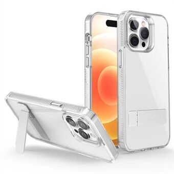 Style G Kickstand Case voor iPhone 14 Pro , Anti-drop TPU + Acryl Clear Phone Cover