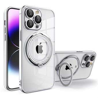 Schokbestendige hoes voor iPhone 14 Pro PC+TPU telefoonhoes Draaibare standaard Telefoonhoes compatibel met MagSafe