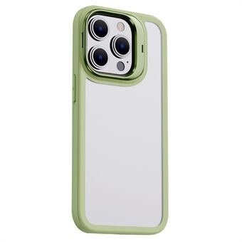 X-Level voor iPhone 14 Pro PC + TPU Matte telefoonhoes Aluminiumlegering Onzichtbare Kickstand Cover