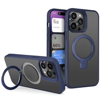 Stijl G voor iPhone 14 Pro Skin-touch Matte TPU + pc-telefoonhoes Compatibel met MagSafe Kickstand Cover