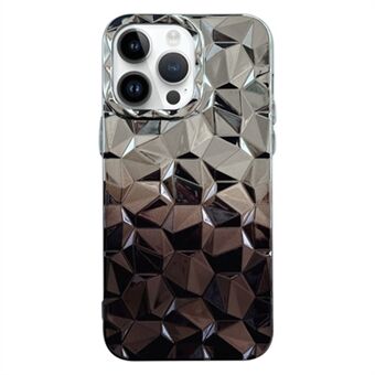 Voor iPhone 14 Pro Electroplating Gradient Prism Pattern Shockproof TPU Case Phone Cover