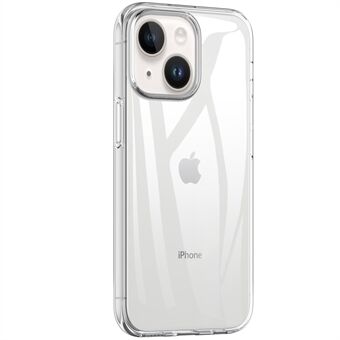 Telefoonhoesje met anti-vingerafdruk voor iPhone 14 Plus 6,7 inch, kristalhelder zacht TPU-valbestendige beschermhoes