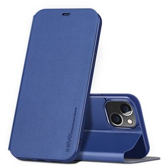 X-LEVEL Kleurrijk-? Serie voor iPhone 14 Plus Ultradunne magnetische telefoon Flip Cover Stand volledige bekleding PU lederen mobiele telefoonhoes: