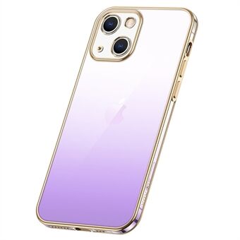 SULADA Voor iPhone 14 Plus Stijlvolle gegalvaniseerde gradiënt Zachte TPU Case Telefoon Drop-proof Back Cover