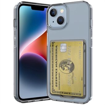 Voor iPhone 14 Plus Card Series Anti-drop verdikte telefoonhoes Kaarthouder Transparante TPU Cover