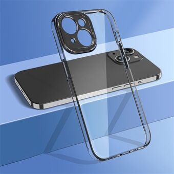 Voor iPhone 14 Plus Valbestendige harde pc-achterkant Camerabeschermingsframe Kristalheldere telefoonhoes