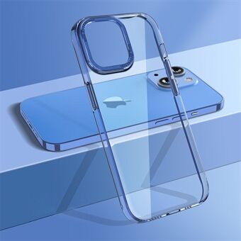 Voor iPhone 14 Plus Schokabsorberende beschermende schaal, kristalheldere telefoonhoes Camerabeschermingsframe Harde pc-achterkant
