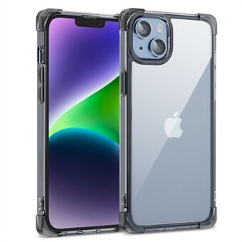 Voor iPhone 14 Plus Four Corner Frosted Drop-proof Cover TPU + acryl telefoonhoes