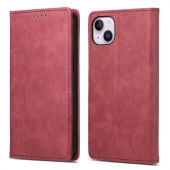 DF-05 Voor iPhone 14 Plus RFID Blocking Wallet Stand Cover PU Leather Folio Flip Phone Case