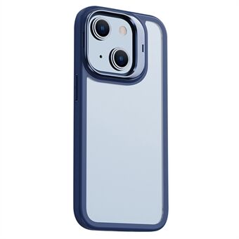 X-Level voor iPhone 14 Plus Mat PC+TPU Telefoonhoes Lens Frame Kickstand Cover