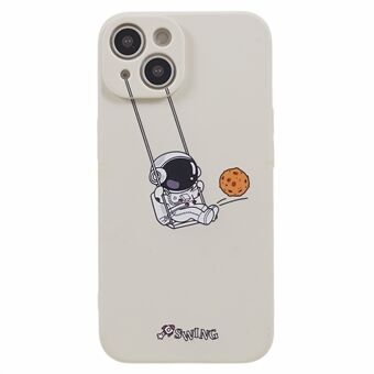Voor iPhone 14 Plus Astronaut Pattern Case Phone Soft TPU schokbestendige beschermhoes