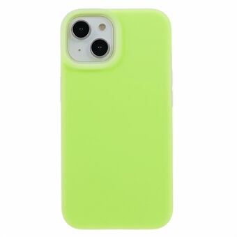 Voor iPhone 14 Plus Jelly Liquid Silicone + PC mobiele telefoonhoes Drop-proof Back Cover