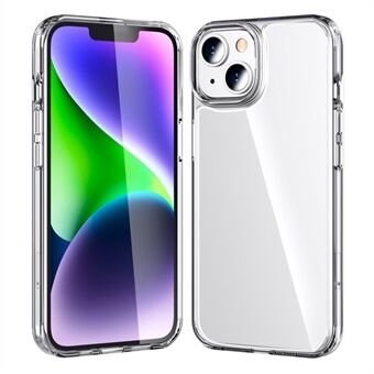 AHASTYLE PC06 Clear PC + TPU Cover voor iPhone 14 Plus , stofdichte mobiele telefoon shell anti- Scratch hoesje