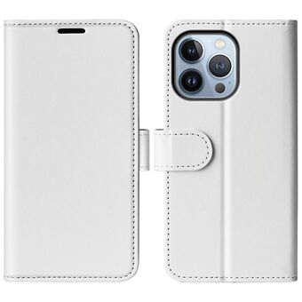 Voor iPhone 14 Pro Max 6.7 inch PU Leer Crazy Horse Textuur Shakeproof Soft TPU Phone Case Wallet Stand Functie Magnetische sluiting Flip Cover