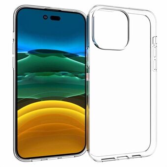 Voor iPhone 14 Pro Max 6.7 inch Innerlijke Watermerk-vrij Slijtvaste Clear TPU Phone Case Soft Back Shell Cover: