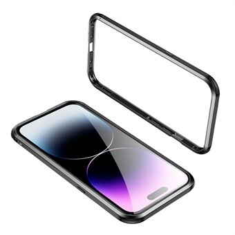 Le-Lock Serie Metalen Bumper Case voor iPhone 14 Pro Max Anti-Drop Slim Frame Case Schokabsorberende No-Back Beschermhoes