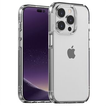 Voor iPhone 14 Pro Max 6.7 inch Crystal Clear Anti-slijtage Mobiele Telefoon Case TPU + Acryl Anti- Scratch Achterkant: