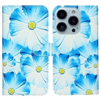 Voor iPhone 14 Pro Max 6.7 inch Portemonnee Stand Cover PU Lederen Patroon Afdrukken Volledige bescherming Telefoon Case: