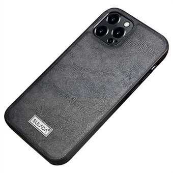 SULADA voor iPhone 14 Pro Max 6.7 inch Crazy Horse Textuur Cover PU Leer Gecoat TPU + PC Drop-proof Mobiele Telefoon Case
