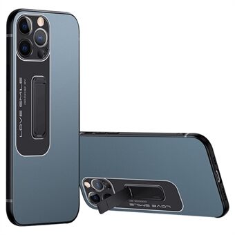 Matte telefoonhoes voor iPhone 14 Pro Max, zachte TPU + harde pc-telefoonhoes met verborgen standaard