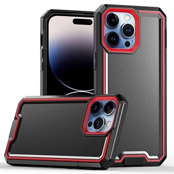 Voor iPhone 14 Pro Max Telefoonhoes Dual Color Hard PC Soft TPU Shockproof Case Anti-Drop Back Phone Cover