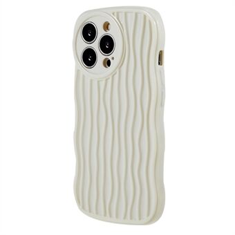 Beschermende telefoonhoes voor iPhone 14 Pro Max, zachte TPU-telefoonhoes met golvende Edge