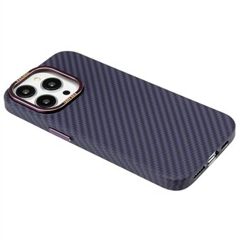 DGKAMEI Voor iPhone 14 Pro Max Koolstofvezeltextuur Magnetische telefoonhoes PC-beschermhoes Compatibel met Magsafe