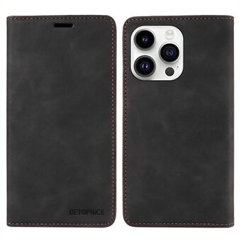 BETOPNICE 003 Voor iPhone 14 Pro Max Magnetische Telefoon Case PU Leather Stand Cover RFID Blocking Portemonnee Telefoon Shell