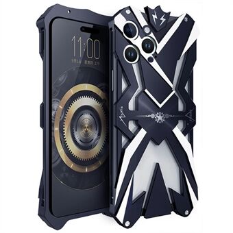 Voor iPhone 14 Pro Max Stijlvolle aluminium telefoonhoes Schokbestendige beschermhoes