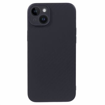 Carbon Fiber Textuur TPU Hoesje voor iPhone 15, Beschermende Telefoonhoes tegen Krassen