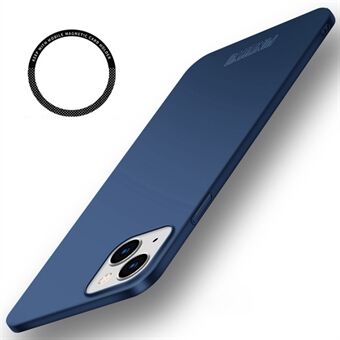 PINWUYO PC Serie voor iPhone 15 Plus Telefoonhoesje Matte PC Slanke Telefoonhoes met Magnetische Ringhouder